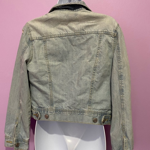 Cute light blue denim jacket M - Picture 2 of 4